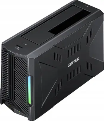 Stacion dokimi Unitek, 1x M.2 NVMe, 1x disk SATA, USB C 10 Gbps
