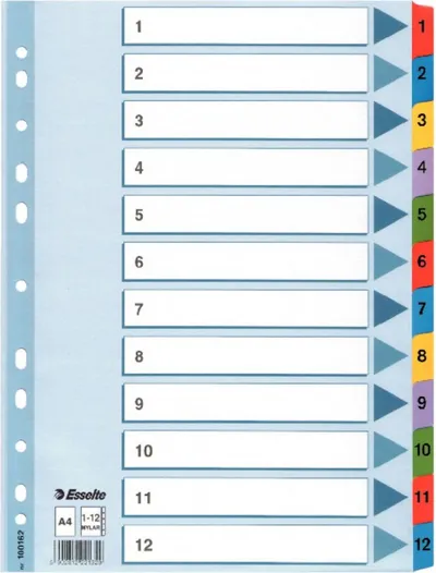 Ndarës dokumentash Esselte, 1-12 - 1