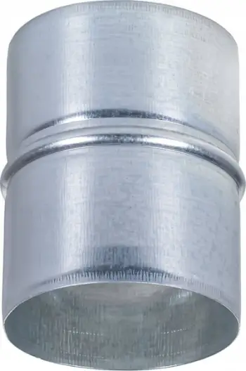 Lidhës ventilimi SPIROFLEX Ns Fi 80, metal i galvanizuar, për tub fleksibël alumini, argjendtë