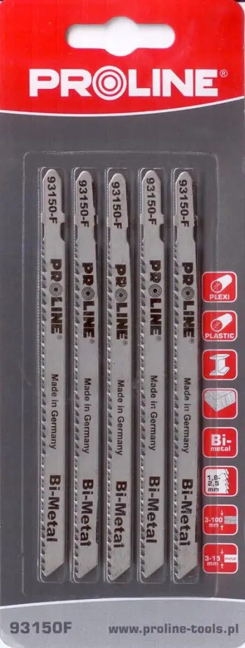Set Tehë sharre Proline, lloji T, 110x1.8 mm, 5 copë