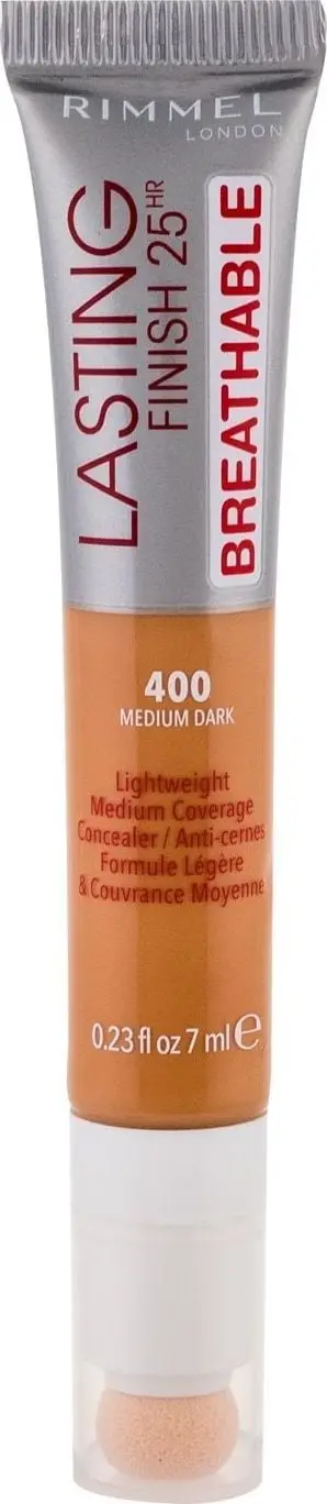 Korrektor krem Rimmel London Lasting Finish 400 Medium Dark, mbulim mesatar natyral, 7ml