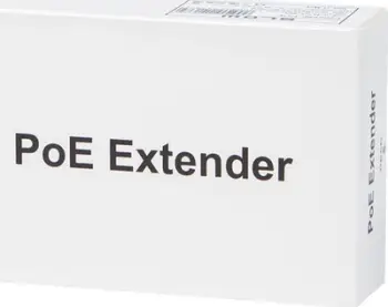 Extender PoE për kamera Tenda, 1x PoE IN 3x PoE OUT, 10/100 Mbps, i zi