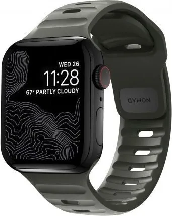 Rrip sportiv NOMAD për Apple Watch 46mm 49mm, Ash Green - 1