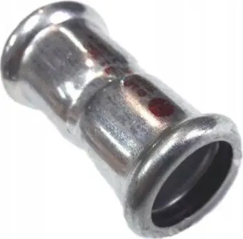 Lidhëse çeliku karboni press fit, 15mm, female female, e galvanizuar