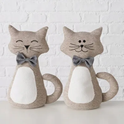 Ndalesë dere Boltze Cat Block, 31 cm, poliester, gri - 5