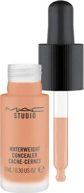 Korrektor lëkure MAC Studio Waterweight Liquid Concealer NW35, 9ml, mbulim i lehtë, nuancë mesatare e ngrohtë