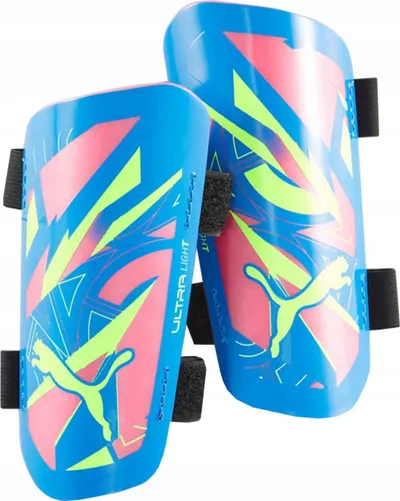 Mbrojtëse kërciri Puma Ultra Light Strap 03089201, futbolli, me rripa, shumëngjyrëshe - 1