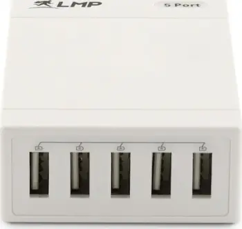 Karikues USB LMP SmartCharger 5 Port, 5 porta, karikim i shpejtë, i bardhë