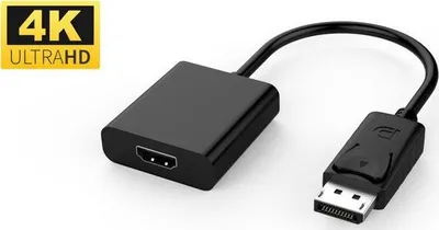 Adapter DisplayPort në HDMI MicroConnect 1.2, aktiv, 4K, i zi - 1