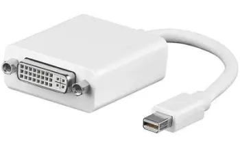 Adapter video MicroConnect Mini DisplayPort në DVI I MFDVI, i bardhë