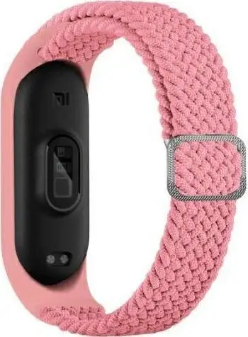 Rrip tekstili Beline për Mi Band 5/6, rozë