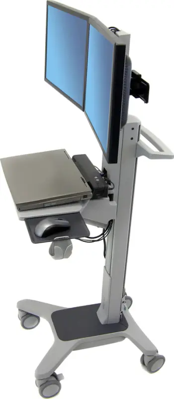 Stacion dyshemeje për monitorë Ergotron Neo-Flex Dual WideView 24-194-055, për 2 monitorë 10"-22", i zi