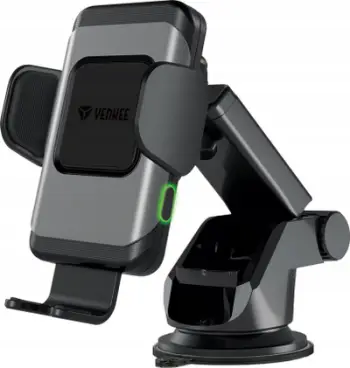 Mbajtëse magnetike makine Yenkee YSM 610, karikim wireless 10W, universale, e zezë
