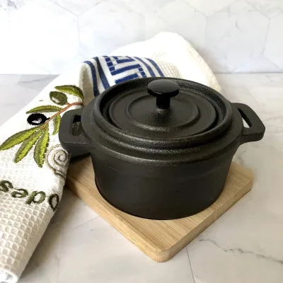 Set tenxhere hekuri Iron Pot, 2 copë, 13 x 9 x 10 cm, e zezë - 2