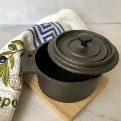 Set tenxhere hekuri Iron Pot, 2 copë, 13 x 9 x 10 cm, e zezë - 3