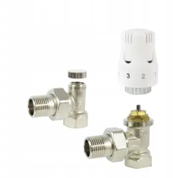 Set termostatik Ferro Z497, 1/2", këndor, me kokë termostatike