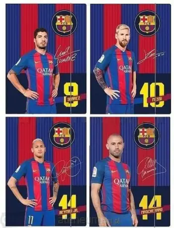 Dosje dokumentesh Astra FC Barcelona, A4, me gomë elastike, shumëngjyrëshe