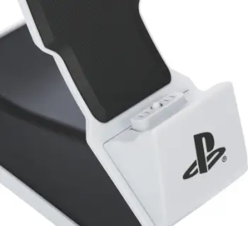 Stacion karikimi PowerA Single Charging Station për PS5 DualSense, USB, me dritë LED, i bardhë