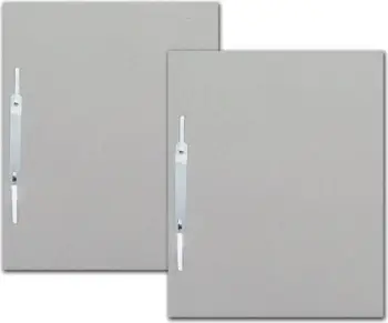 Dosje Barbara File Fastener With Flap A4, karton ekologjik, bardhë gri