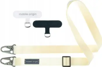 Rrip telefoni Mobile Origin Lanyard Tape, 25mm, 84 165cm, i bardhë