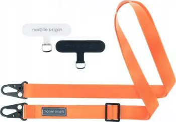 Rrip telefoni Mobile Origin Lanyard Tape, 25mm, 84-165cm, portokalli