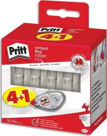 Korrektor me rrotull Pritt Compact Flex 4.2mm, set EcoPack 4+1