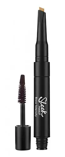 Penel vetullash Sleek MakeUP Brow Intensity, fibër xheli, qëndrueshmëri e gjatë, extra dark