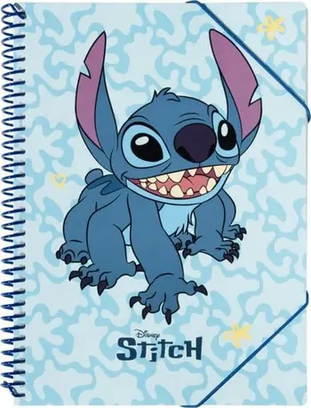 Dosje Disney Stitch, A4, 30 xhepa transparentë, me elastik