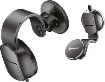 Mbajtëse magnetike telefoni Forcell, për xham dhe kroskot, MagSafe, e zezë