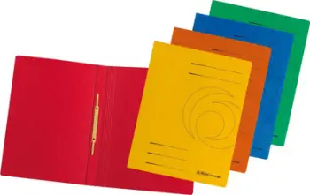 Dosje dokumentesh Herlitz A4, karton i qëndrueshëm, set 10 copë, shumëngjyrëshe