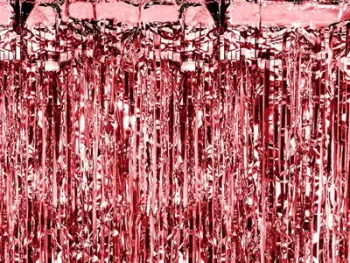 Perde dekorative feste universale, 90x250 cm, e kuqe