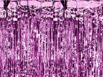 Perde dekorative Party Curtain, 90x250cm, për festa, vjollcë
