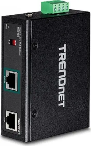 Ndarës PoE industrial TRENDnet GB UPOE, 2 porta RJ-45, IP30