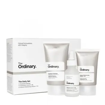Set The Ordinary The Daily Set, Pastrues Squalane, 50ml +Serum Hyaluronic Acid 2% + B5, 30ml + Krem Natural Moisturizing Factors + HA, 30ml