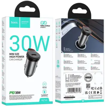 Karikues veture HOCO PD, USB C, 30W, gri metalike