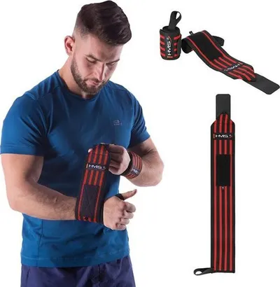 Rripa kapjeje HMS Grip Strips, set 2 copë, për stërvitje force, të zinj - 1