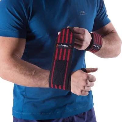 Rripa kapjeje HMS Grip Strips, set 2 copë, për stërvitje force, të zinj - 3