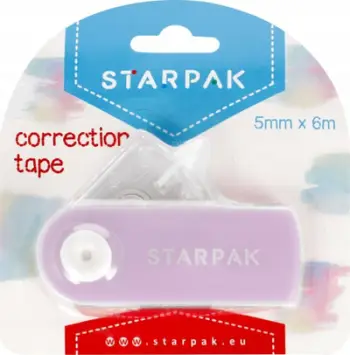 Korrektor shirit Starpak Tape Pastel, 5mm x 6m, vjollcë