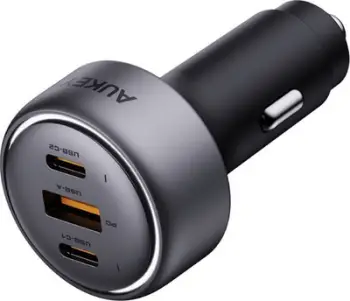 Karikues veture Aukey Pathfinder, 66W, me ekran LED, i zi gri