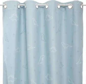 Perde Atmosphera Dinosaur Blue, 140 x 250 cm, poliester, blu