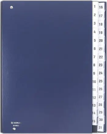 Dosje Donau, karton, A4, 1-31, e kaltër