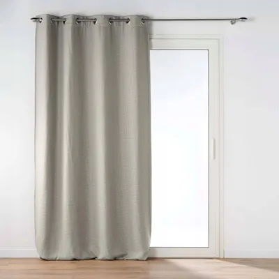 Perde dritareje Douceur d'intérieur Blackout, 135x240 cm, jakard e lëmuar, gri - 1