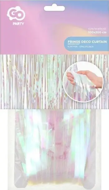 Perde dekorative GoDan Iridescent, 100x200cm, e bardhë