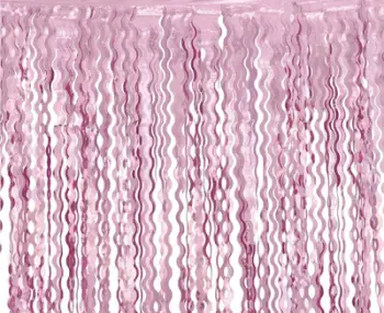 Perde dekorative GoDan Metallic Spiral Curtain, 100x200cm, rozë metalike