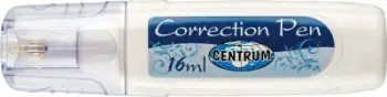 Korrektor stilolaps Centrum, majë metalike, 16 ml, i bardhë