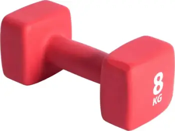 Hantelë Pure2Improve neoprene, 8 kg, e zezë