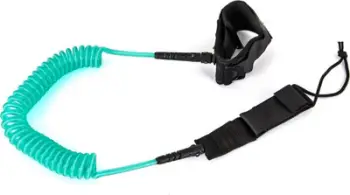 Litar sigurie për SUP Enero Safety, 10 feet, spiral, jeshil