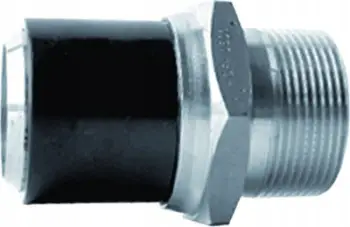 Adaptor PE Georg Fischer 40 x 5/4", për gaz dhe ujë, i zi