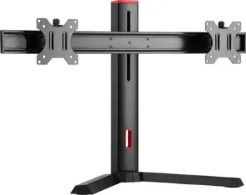 Mbajtëse monitorësh Alterzone Pro Duo, për 2 monitorë 17"-27", alumini, e zezë