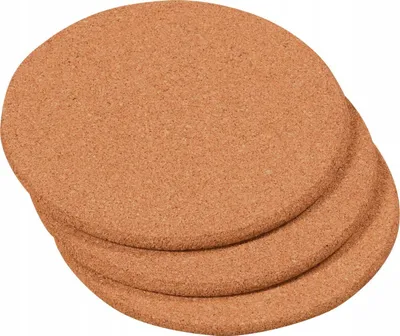 Ndenjëse tenxheresh Kesper Cork Pot Stand, set 3 copë, 20cm, kafe - 1